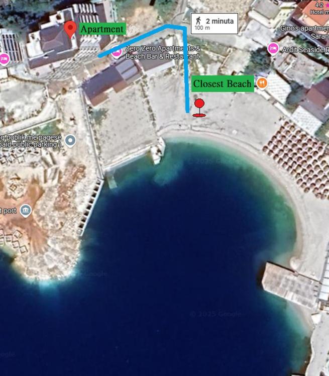 Agora Sea View Apartment Saranda Kültér fotó